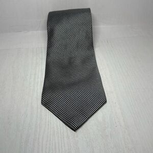 Lauren Ralph Lauren Men's Necktie Black White Tie Silk Made in USA